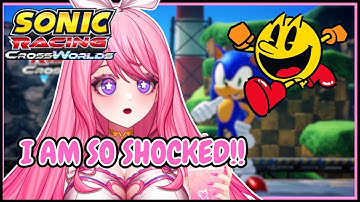 HOW DID THIS EVEN HAPPEN?? PACMAN IS HERE OMG!!! - Sonic Racing: CrossWorlds | Miia Reacts