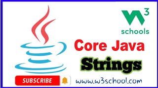 Strings w3school ||java basic course