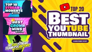 20 Youtube Gaming Thumbnail PSD files @videoeffects7143