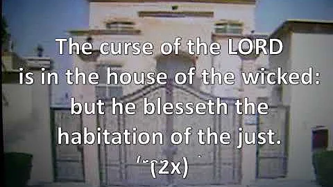 Proverbs 3:33, The curse of the LORD, KJV, singalong w lyrics, key of D