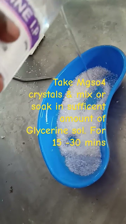 ||How to prepare Magsulf dressing|| #magsulf #viral #trending #doctor #hospital