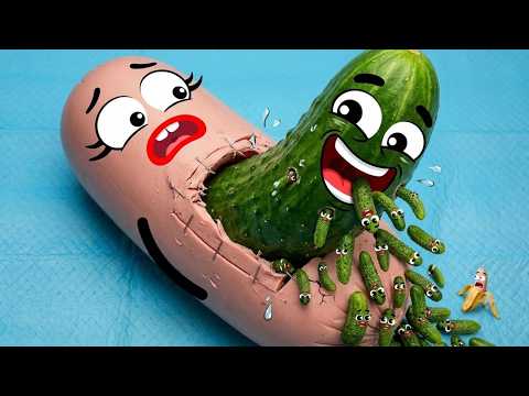 Talking Fruits and Vegetables - Life Doodles Animation