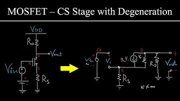MOSFET Common Source Amplifier with Degeneration Explained