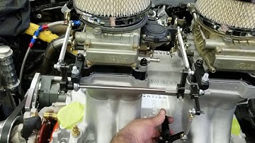 Tunnel ram carb linkage test ! Nice kit