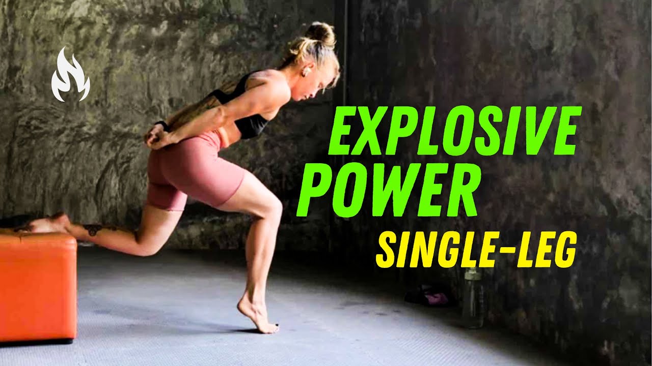 8 Min Explosive Power Workout | Single-Leg Plyo Training for Strength ...