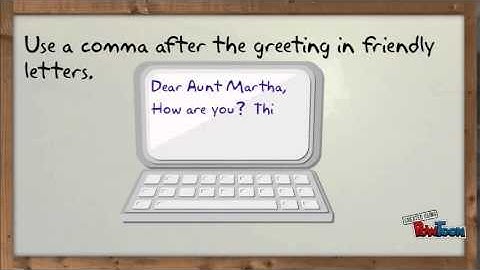 Mechanics 4: Commas in Addresses, Dates, and Letters