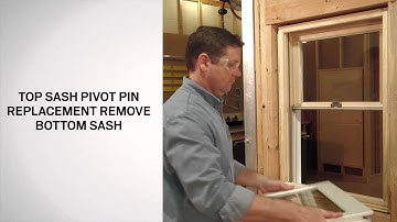 Replacing the Pivot Pin on A-Series Double-Hung Windows | Andersen Windows