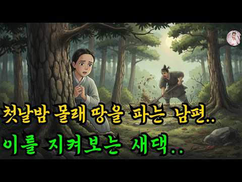 첫날밤부터 몰래 땅을 파는 남편.. 그 이유는../야담,민담,신화,옛날이야기,야사,설화,조선야담,전설,마님,머슴