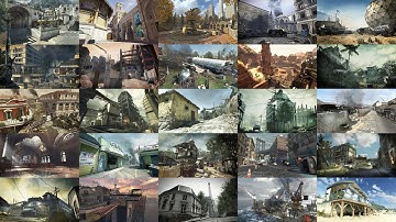 Modern Warfare 3 (2011) - All Maps + DLC Maps - Flythrough 4K60 (PC)