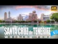 🇪🇸[4K] SANTA CRUZ DE TENERIFE Walking Tour. A city with Carnival rhythm | Canary Islands | Spain