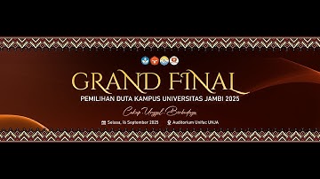 Grand Final Pemilihan Duta Kampus Universitas Jambi 2025 "Cakap, Unggul dan Berbudaya"