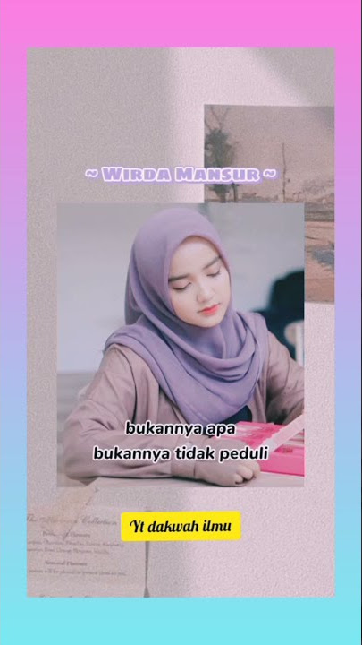 Cinta & suka pada seseorang by wirda mansur