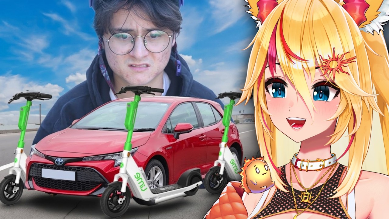 IS THIS EVEN LEGAL?!? Michael Reeves Scooter Car Reaction - YouTube