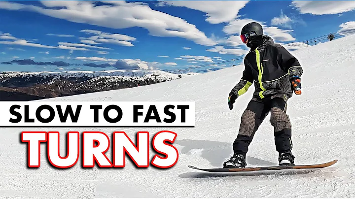 Slow to Fast Snowboard Turn Progression