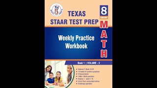 Texas STAAR 8th Grade Math Test Prep | Volume 2 Workbook | 1500+ Practice Questions