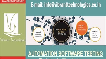 Software automation testing- ETL Testing