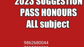MBB UNIVERSITY 2023 SUGGESTION ANSWERS ALL subjects