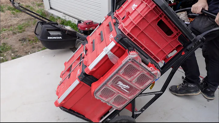 setting up new milwaukee PACKOUT kit for electrical work