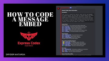 Discord Tutorials: How To Code Your Own Message Embed For Your Discord Bot