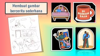 Kegiatan membuat cerita selama liburan sekolah di masa pandemi