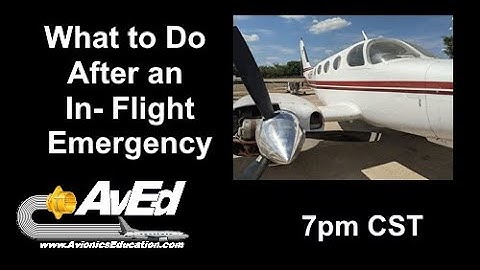 What to do after declaring an emergency.