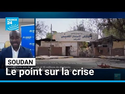Soudan : trois ans de guerre et 15 millions de d&eacute;plac&eacute;s, le point sur la crise &bull; FRANCE 24

Le Soudan entre dans sa quatri&egrave;me ann&eacute;e de guerre entre l'arm&eacute;e et les paramilitaires qui a plong&eacute; la majorit&eacute; de la population dans la pauvret&eacute;, sous les yeux inquiets de la communaut&eacute; internationale r&eacute;unie mercredi &agrave; Berlin o&ugrave; elle esp&egrave;re r&eacute;colter plus d'un milliard de dollars. Les pr&eacute;cisions de Dossou Patrice Ahouansou, repr&eacute;sentant du HCR au Tchad.

#Soudan #trois #ans #guerre #millions