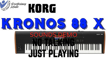 Korg Kronos X 88 Sounds Demo (No Talking, Just Playing)