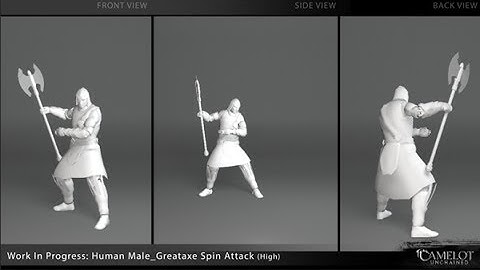 Camelot Unchained: Work-In-Progress Greataxe Spin Attack (High)