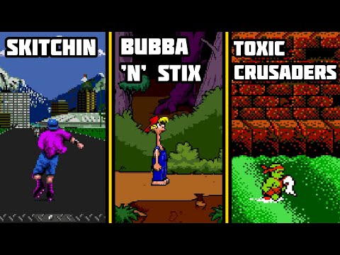 Видео: Skitchin, Bubba ’n’ Stix, Toxic Crusaders - Ретро Стрим Sega Dendy nes PS1 Ностальгия