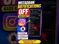 How To Instagram Notification Off Kaise Kare || Turn Off Notification On Instagram 2026#shortvideo