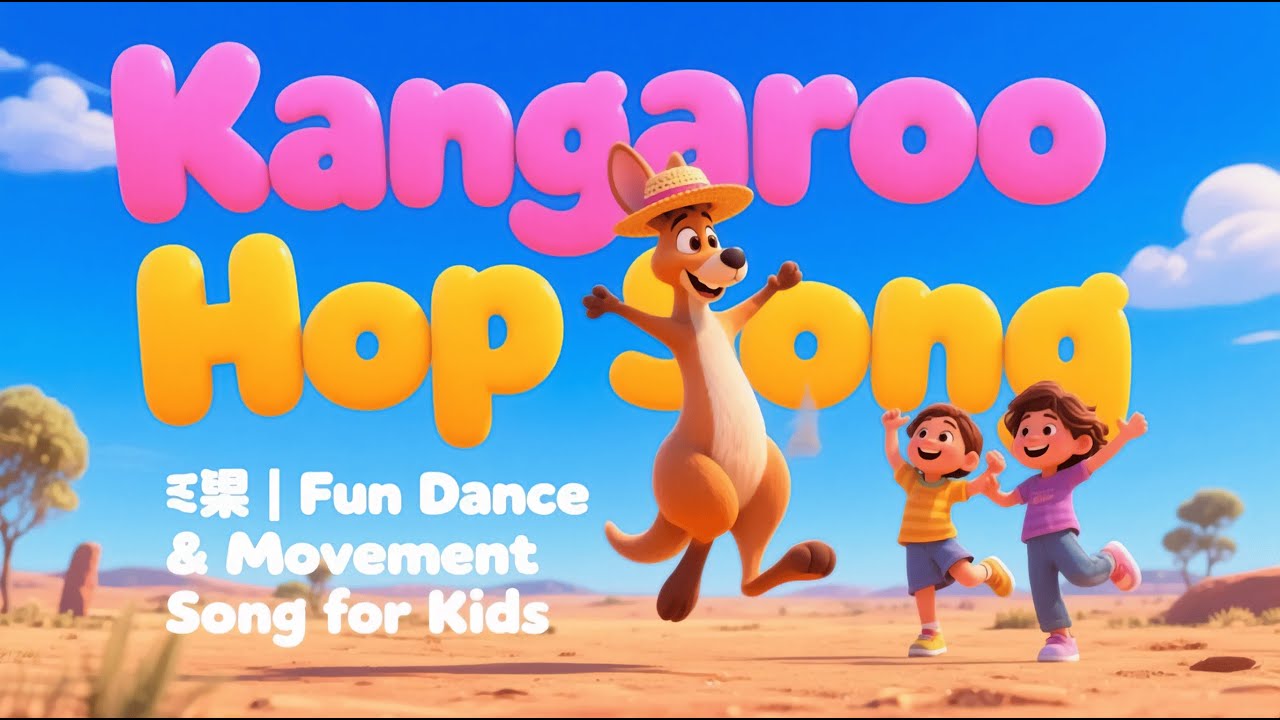 Kangaroo Hop Song 🦘 | Fun Dance & Movement Song for Kids | Toddler ...