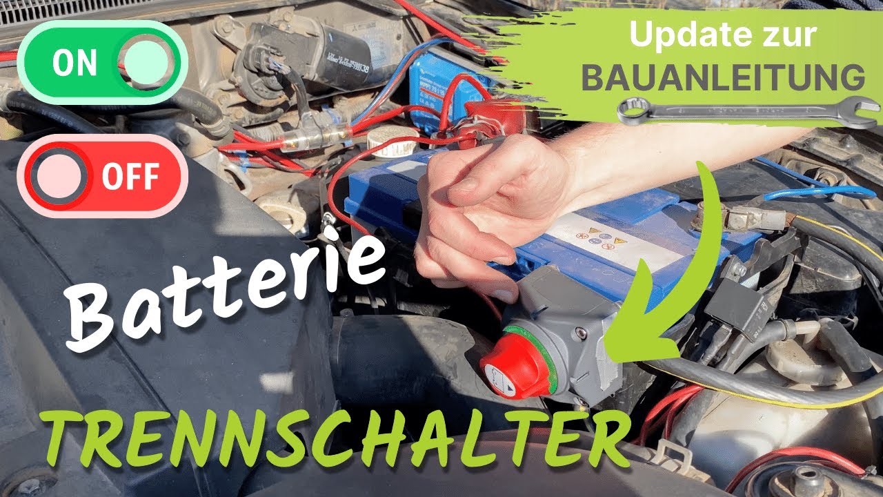 Batterie Trennschalter mit Fernbedienung, 12V