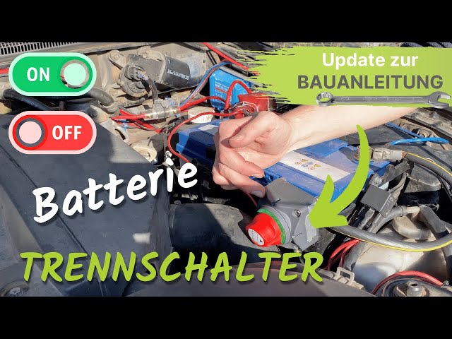 ⚡️ Deswegen solltest du einen Batterie Trennschalter einbauen 🔋🪫  Totschalter für Autobatterie 🔧 