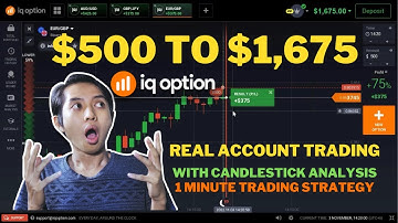 I made $500 to $1,675 trading binary options | iq option strategy 2022