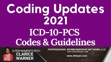 Coding Updates | FY 2021 ICD 10 PCS