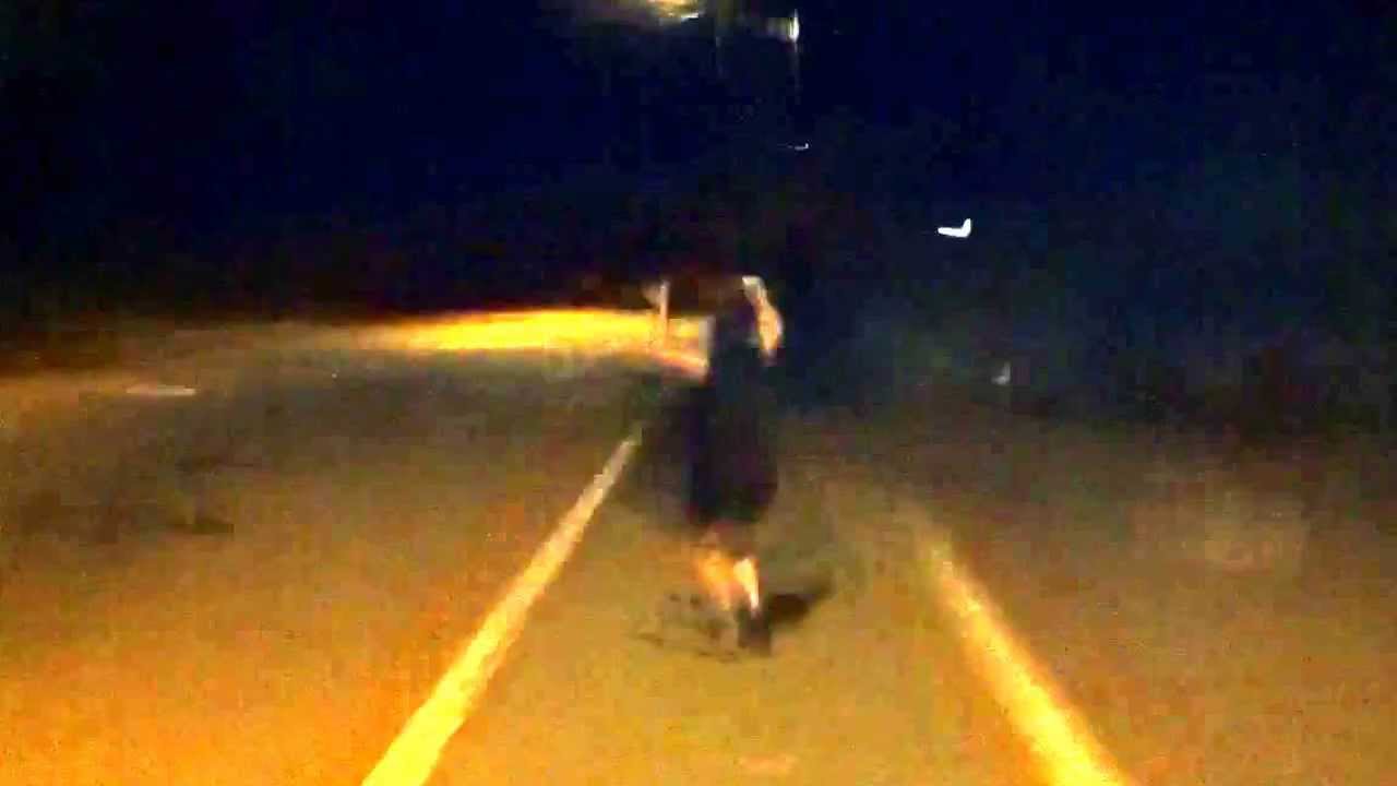 Drunk girl walking. YouTube