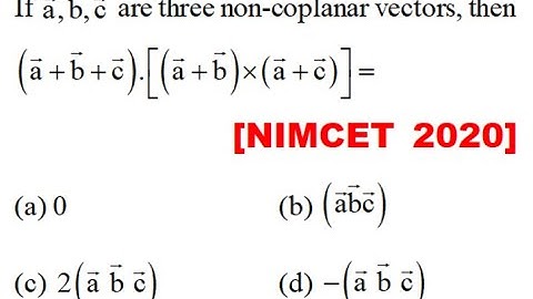 If \[\vec a,\vec b,\vec c\] are three non-coplanar vectors, then \[\left( {\vec a + \vec b + \vec c}