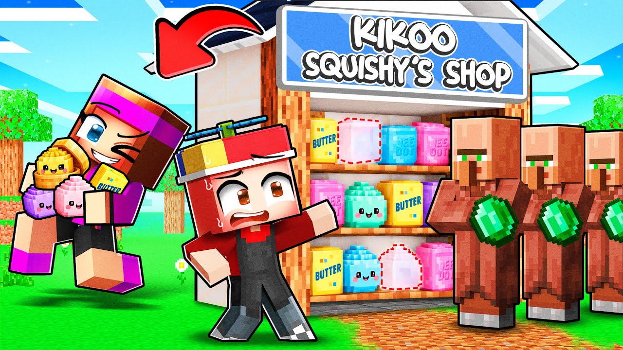 J'ai volé la boutique de Squishy de ce Kikoo sur Minecraft !