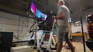 NebulaSim - first start up of the Hexapod sim-rig platform