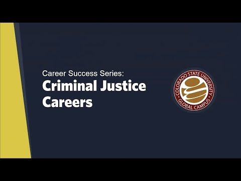 Career Success Series: Criminal Justice Careers