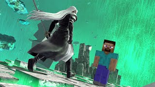 Sephiroth Vs Minecraft Steve