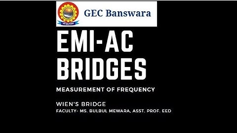 AC Bridge_Measurement of Frequency_Wien