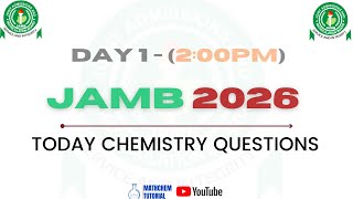 JAMB 2026 Chemistry 2PM Batch Questions & Answers | FULL DAY BREAKDOWN 🔥