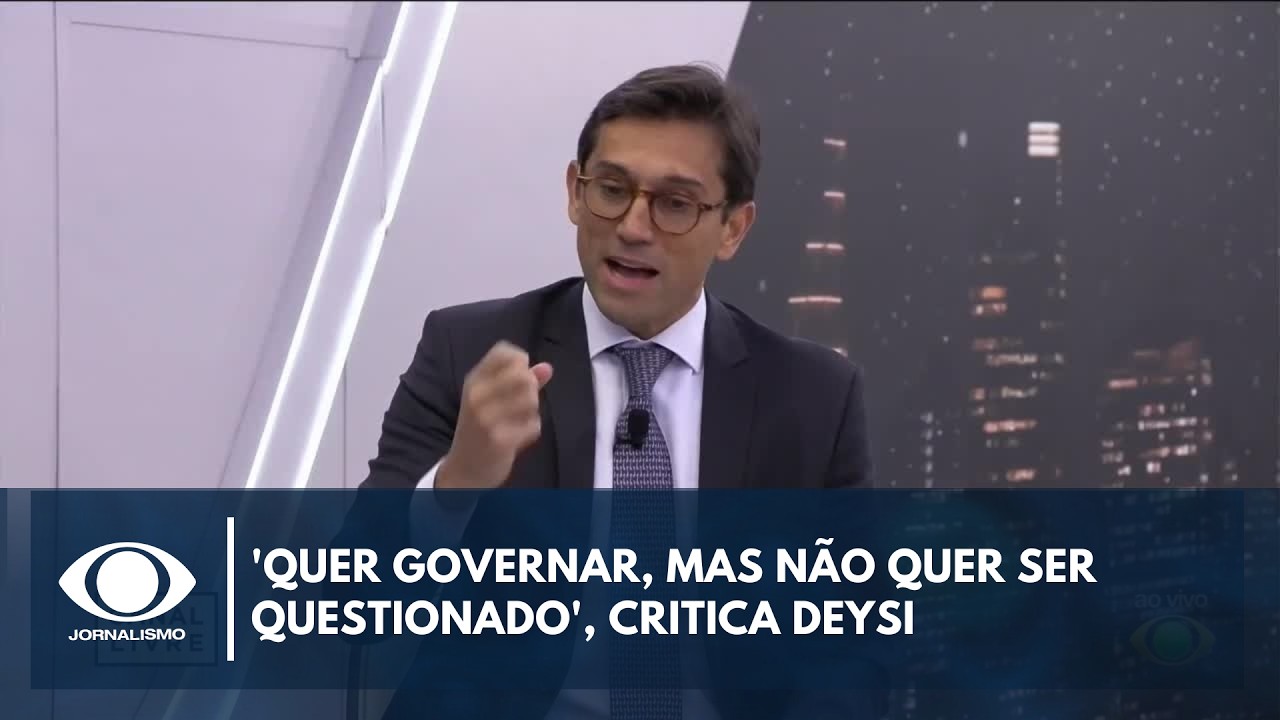 'Quer governar, mas não quer ser questionado', critica Deisy