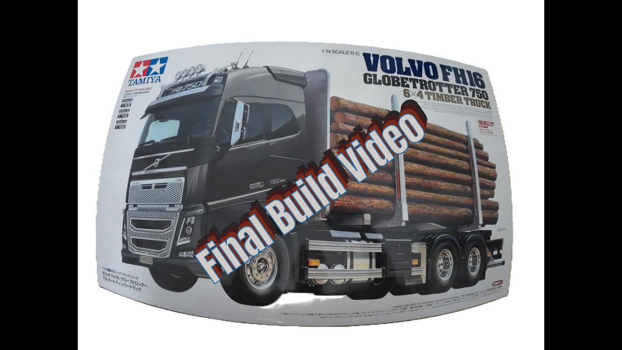 Лесовоз Tamiya Volvo FH16 750, финальная сборка.