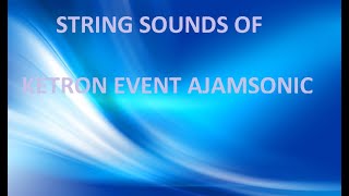 Ketron EVENT   Sound category Strings
