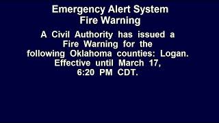 EAS: The March 17 Guthrie, Oklahoma Fire Events