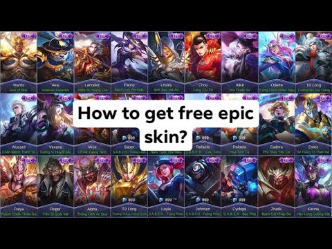 Free Epic Skin in Mobile Legends - YouTube