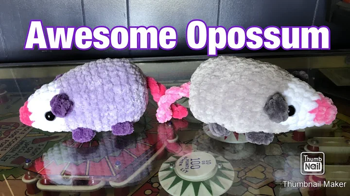 Adorable Crochet Amigurumi Possoms and Elephants