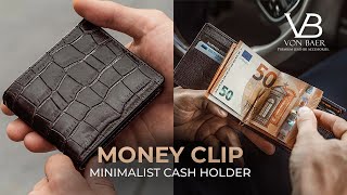 Money Clip Leather Wallet — "Money Clip" Minimalist wallet by Von Baer Overview screenshot 1